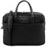 Tuscany Leather 16" Urbino herre læder computertaske - Saffiano Læder briefcase med lomme på forsiden i farven sort