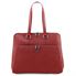 Tuscany Leather 16" Lucca - Smart forretningstaske til kvinder i blødt læder i farven rød