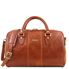 Tuscany Leather Lisbona - Rejsetaske i læder - Model lille i farven lyse brun