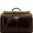 Tuscany Leather Madrid - Gladstone læder taske - Model stor i farven mørke brun