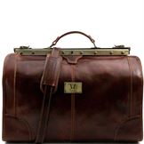 Tuscany Leather Madrid - Gladstone læder taske - Model lille i farven brun