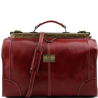 Tuscany Leather Madrid - Gladstone læder taske - Model lille i farven rød