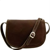 Tuscany Leather Isabella - Lady læder taske i farven mørke brun