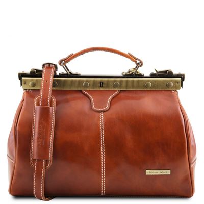 Tuscany Leather Michelangelo - Doctor gladstone læder taske i farven lyse brun