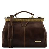 Tuscany Leather Michelangelo - Doctor gladstone læder taske i farven mørke brun