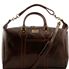 Tuscany Leather Amsterdam - Weekend rejsetaske i læder i farven mørke brun