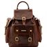 Tuscany Leather Pechino - Læder rygsæk i farven brun