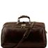 Tuscany Leather Bora Bora rejsetaske i mørke brun læder - Trolley læder taske - Model stor