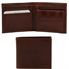 Tuscany Leather Eksklusiv pung til mænd med "coin pocket"t i farven brun