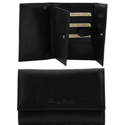 Tuscany Leather Eksklusiv læder pung til kvinder i farven sort