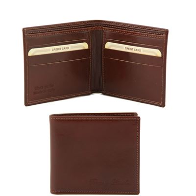 Tuscany Leather Eksklusiv pung til mænd i farven brun