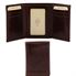Tuscany Leather Eksklusiv 3 fold Læder wallet i farven mørke brun