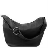 Tuscany Leather Yvette - Læder hobo taske i farven sort