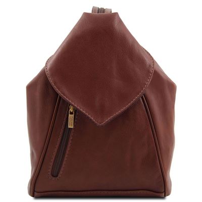 Tuscany Leather Delhi - Læder rygsæk i farven brun