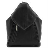 Tuscany Leather Delhi - Læder rygsæk i farven sort