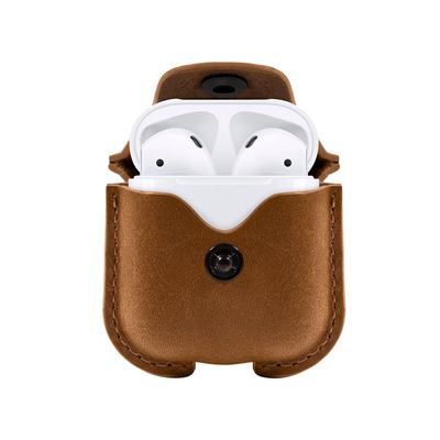 Twelve South AirSnap i brun - Lille taske til dine Apple AirPods