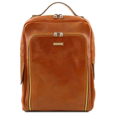 Tuscany Leather Bangkok - læder rygsæk til bærbar i farven honey