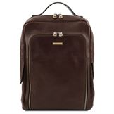 Tuscany Leather Bangkok - læder rygsæk til bærbar i farven mørkebrun