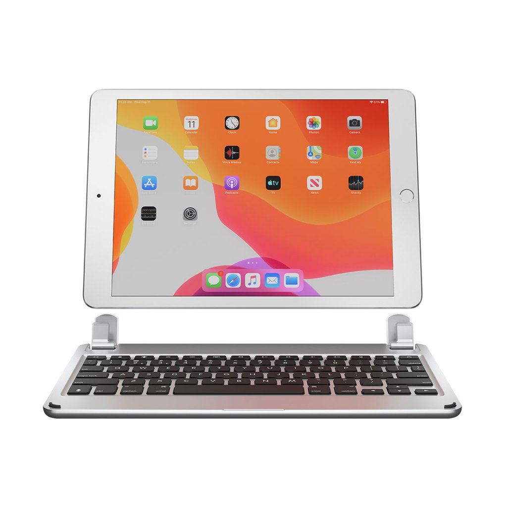 Betsy Trotwood foretrække Ass Brydge Tastatur i silver til iPad 10,2 tommer | Bestil BRY80012N-eol