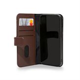 Decoded cover til iPhone 13 mini i brun læder med kreditkortholder
