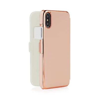 Pipetto Slim Wallet Classic til iPhone X / XS i rose gold