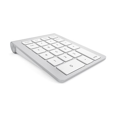 Satechi trådløst tastatur med Copy/Paste knapper - Genopladelige Bluetooth-tastatur i silver