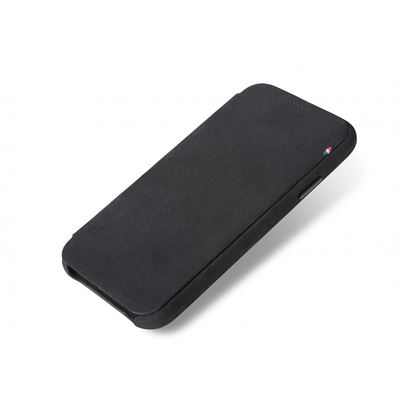 Decoded cover til iPhone X/XS i sort læder med klap