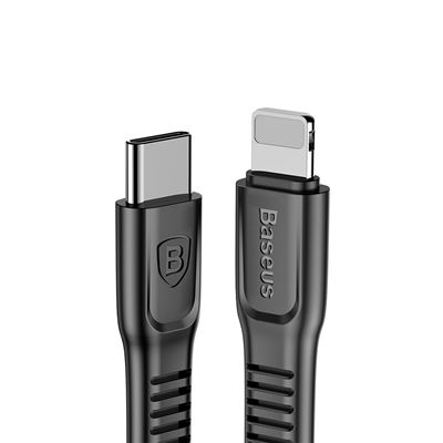 Baseus Tough Series Opladningskabel USB-C til lightnings - 2 meter i sort