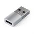 Satechi USB-A til USB-C adapter - konverterer din sædvanlige USB-port til USB-C i silver