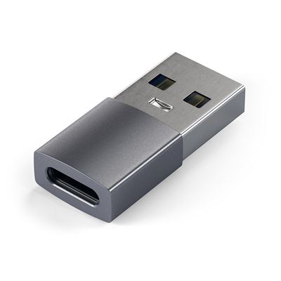 Satechi USB-A til USB-C adapter - konverterer din sædvanlige USB-port til USB-C i Space grey